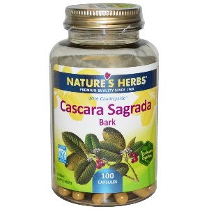 NatureÂs Herbs aged Cascara is a mild herbal laxative for gentle overnight relief of chronic constipation..